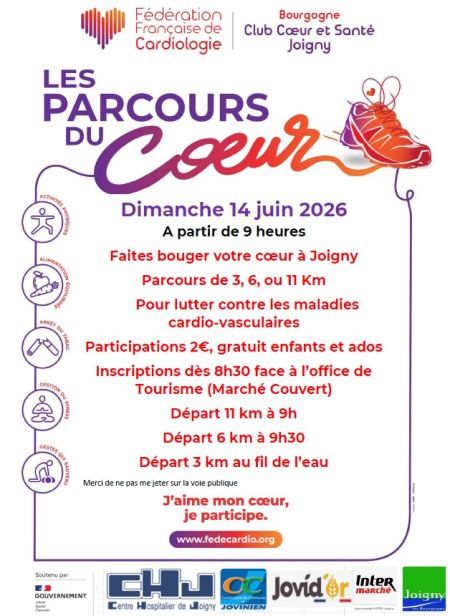 Parcours du coeur 2026 - Club Coeur et Santé Joigny